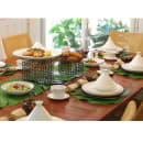 Front of the House Leaf-Shaped Vinyl Placemat - 30" x 16", Green (XRU004GRV80) thumbnail 2