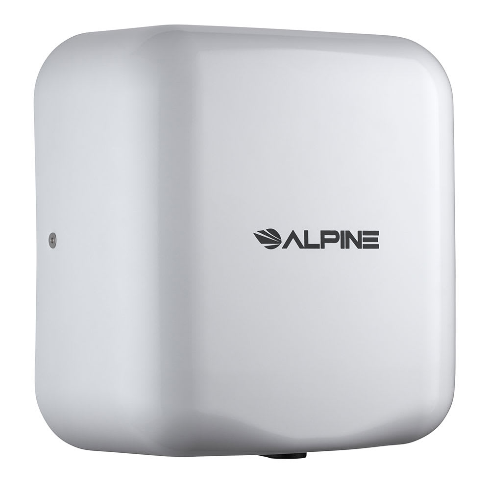 Alpine Industries 400-20-WHI Automatic Hand Dryer w/ 10 Second Dry Time - White, 220 240v/1ph