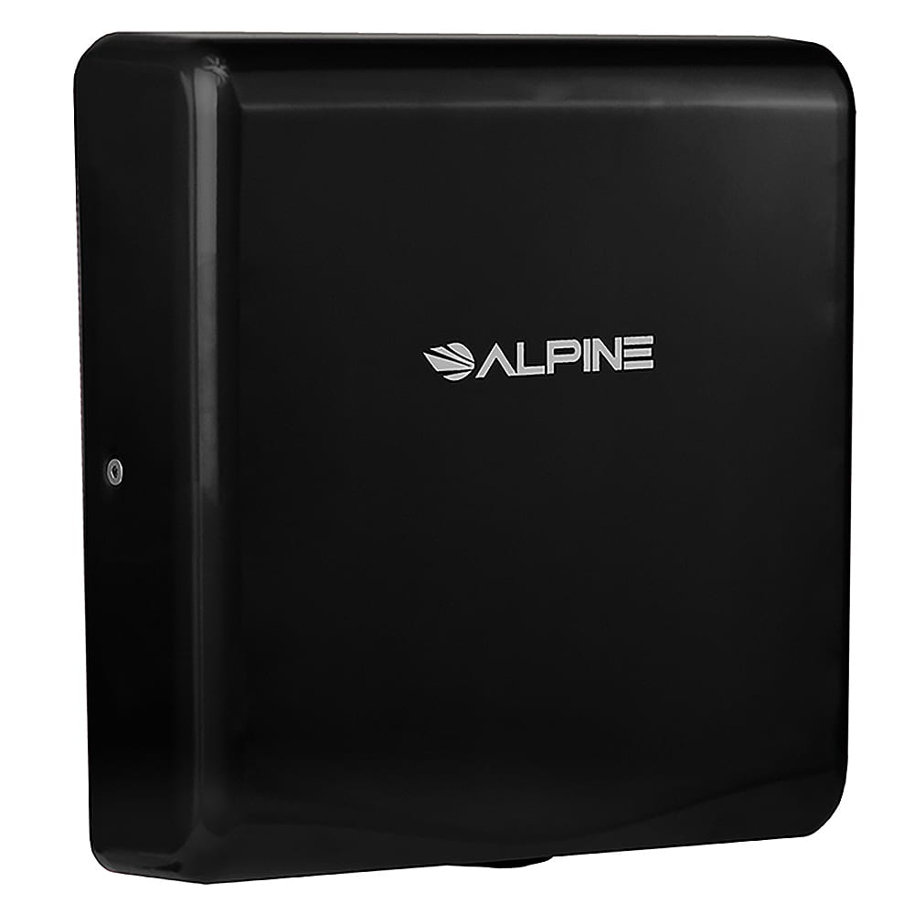 Alpine Industries 405-10-BLA Automatic Hand Dryer w/ 8 Second Dry Time - Black, 110-120v