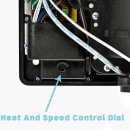 Alpine Industries 405-10-BLA Automatic Hand Dryer w/ 8 Second Dry Time - Black, 110-120v thumbnail 10