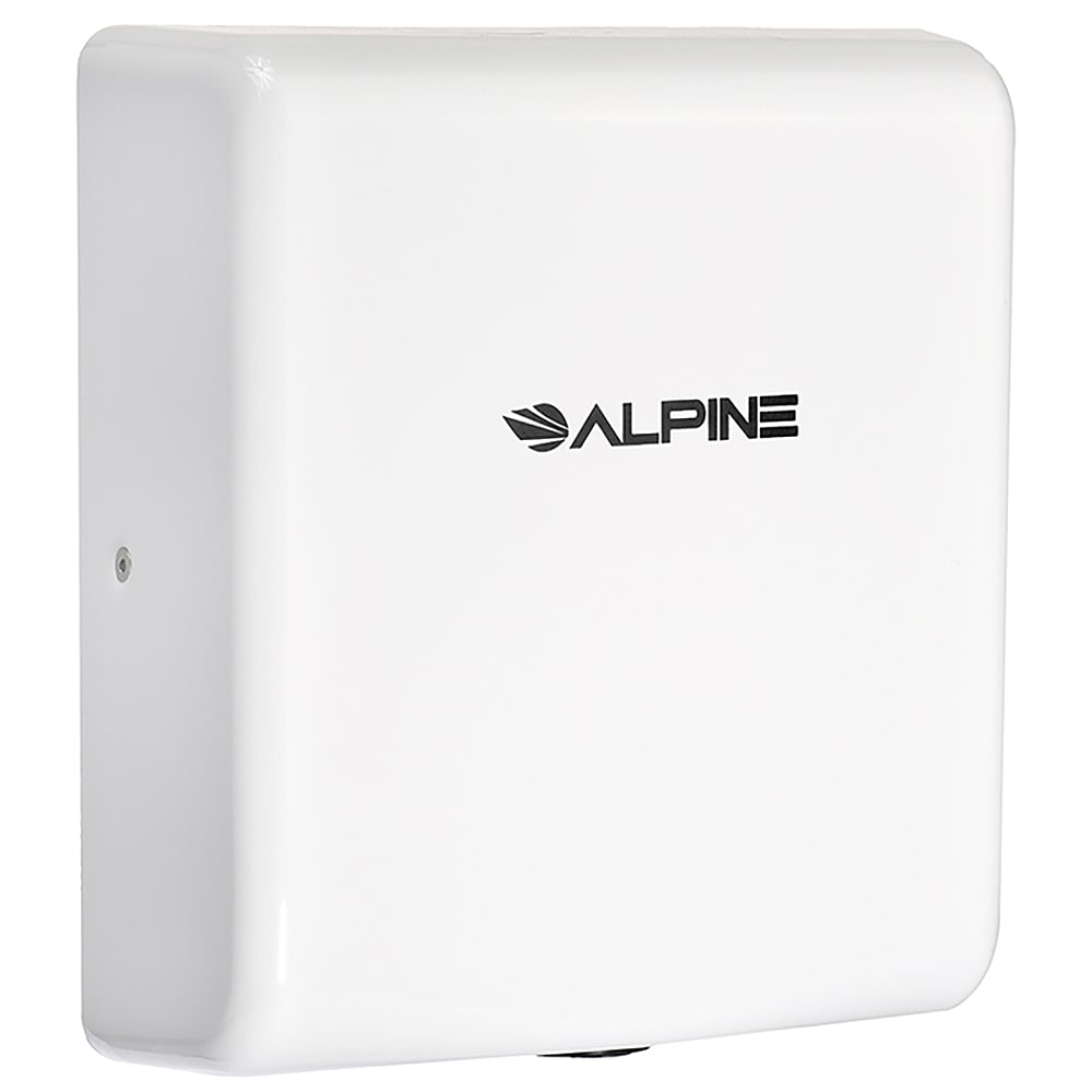 Alpine Industries 405-10-WHI Automatic Hand Dryer w/ 8 Second Dry Time - White, 110-120v