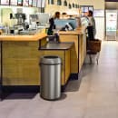 Alpine Industries 470-65L 17 gal Indoor Decorative Trash Can - Metal, Stainless Steel thumbnail 4