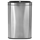 Alpine Industries 470-R-40L 10 1/2 gal Indoor Decorative Trash Can w/ (2) Compartments - Metal, Brushed Stainless thumbnail 2