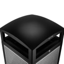 Alpine Industries 471-40-SIL 40 gal Outdoor Decorative Trash Can - Metal, Silver thumbnail 3