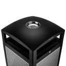 Alpine Industries 472-40-SIL 40 gal Outdoor Decorative Trash Can - Metal, Silver thumbnail 3