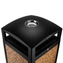 Alpine Industries 472-40-STO 40 gal Outdoor Decorative Trash Can - Metal, Stone thumbnail 3