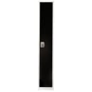 Alpine Industries 629-201-BLK One Section Locker w/ (2) Shelves - 12"W x 12"D x 72"H, Steel, Black thumbnail 2