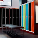 Alpine Industries 629-201-BLK One Section Locker w/ (2) Shelves - 12"W x 12"D x 72"H, Steel, Black thumbnail 9