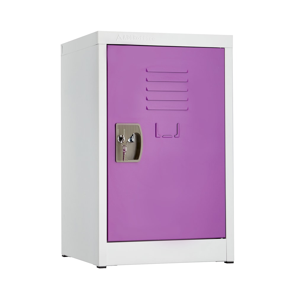Alpine Industries ADI629-02-PUR 1 Tier Storage Locker - 24"H x 15"W, Steel, Purple