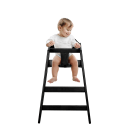Alpine Industries ALP412-02-ESP 29" Stackable Wood High Chair w/ Waist Strap, Black thumbnail 2