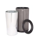 Alpine Industries ALP4400-01-GRY 32 Gallon Outdoor Trash Container - Polystyrene, Gray thumbnail 2