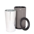 Alpine Industries ALP4400-01-GRY-RB 32 Gallon Outdoor Trash Container w/ Rain Bonnet Lid- Polystyrene, Gray thumbnail 2