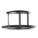 Alpine Industries ALP4400-01-RB Round Rain Cap Trash Can Lid - Metal, Black thumbnail 2