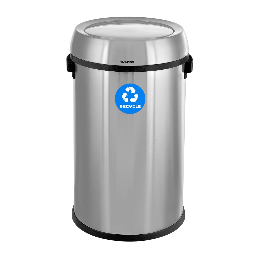 Alpine Industries ALP470-65L-1-R 17 gal Multiple Material Recycle Bin - Indoor
