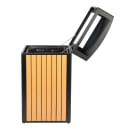 Alpine Industries ALP471-40-WD-CD 40 Gallon Outdoor Trash Container w/ Dome Lid- Polystyrene, Cedar thumbnail 2