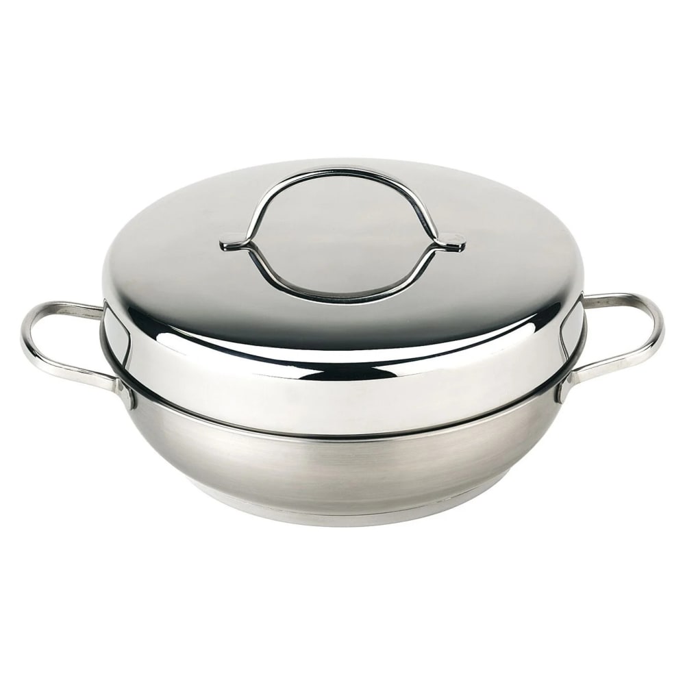 Demeyere 4 1/8 qt Stainless Stovetop Smoker Set - 12 3/5" x 5" (1005254)