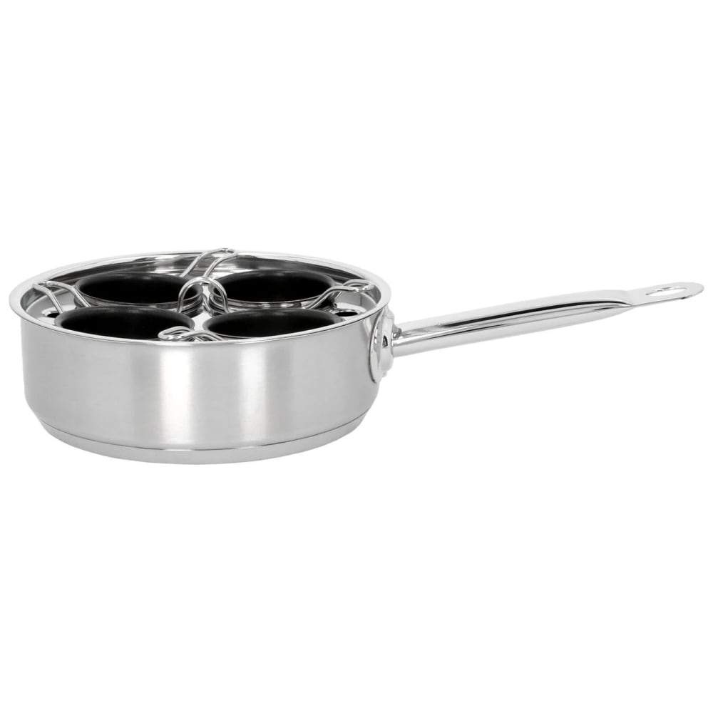 Demeyere 1 1/2 qt Stainless Steel Egg Poacher Pan w/ Hollow Metal Handle (1005202)