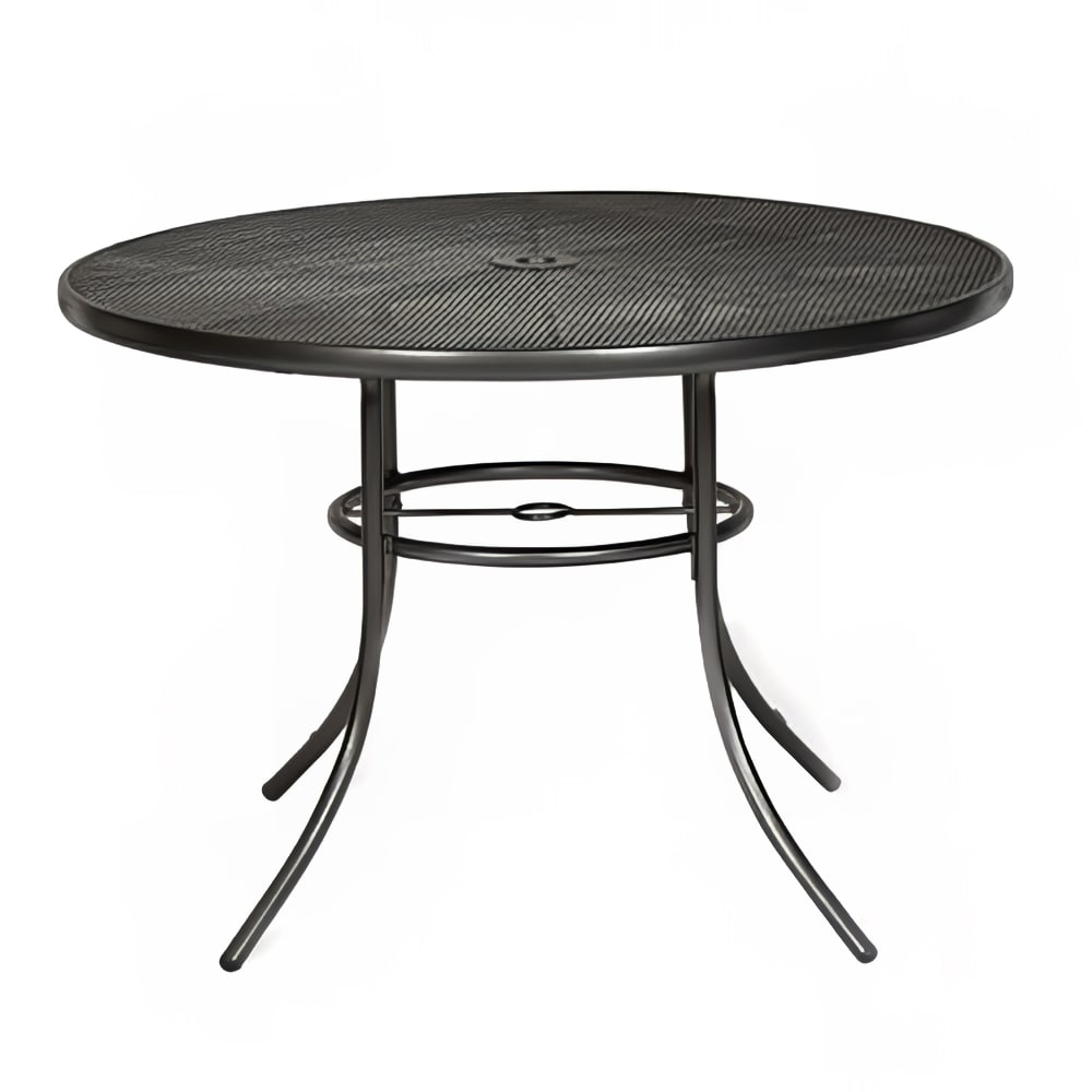 Wabash Valley 36" Round Sullivan Outdoor Table - Steel, Textured Black (SU2I38P)