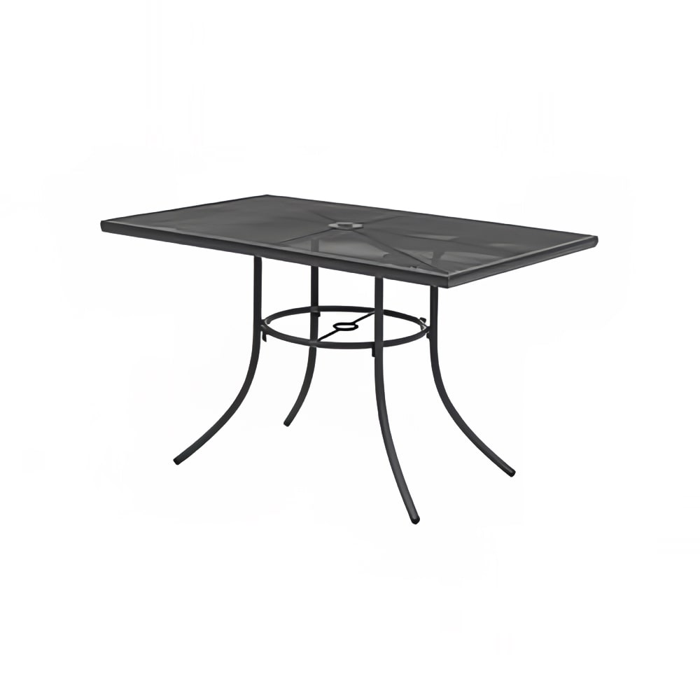 Wabash Valley Rectangular Sullivan Outdoor Table - 48" x 30", Steel, Textured Black (SU2Z38P)