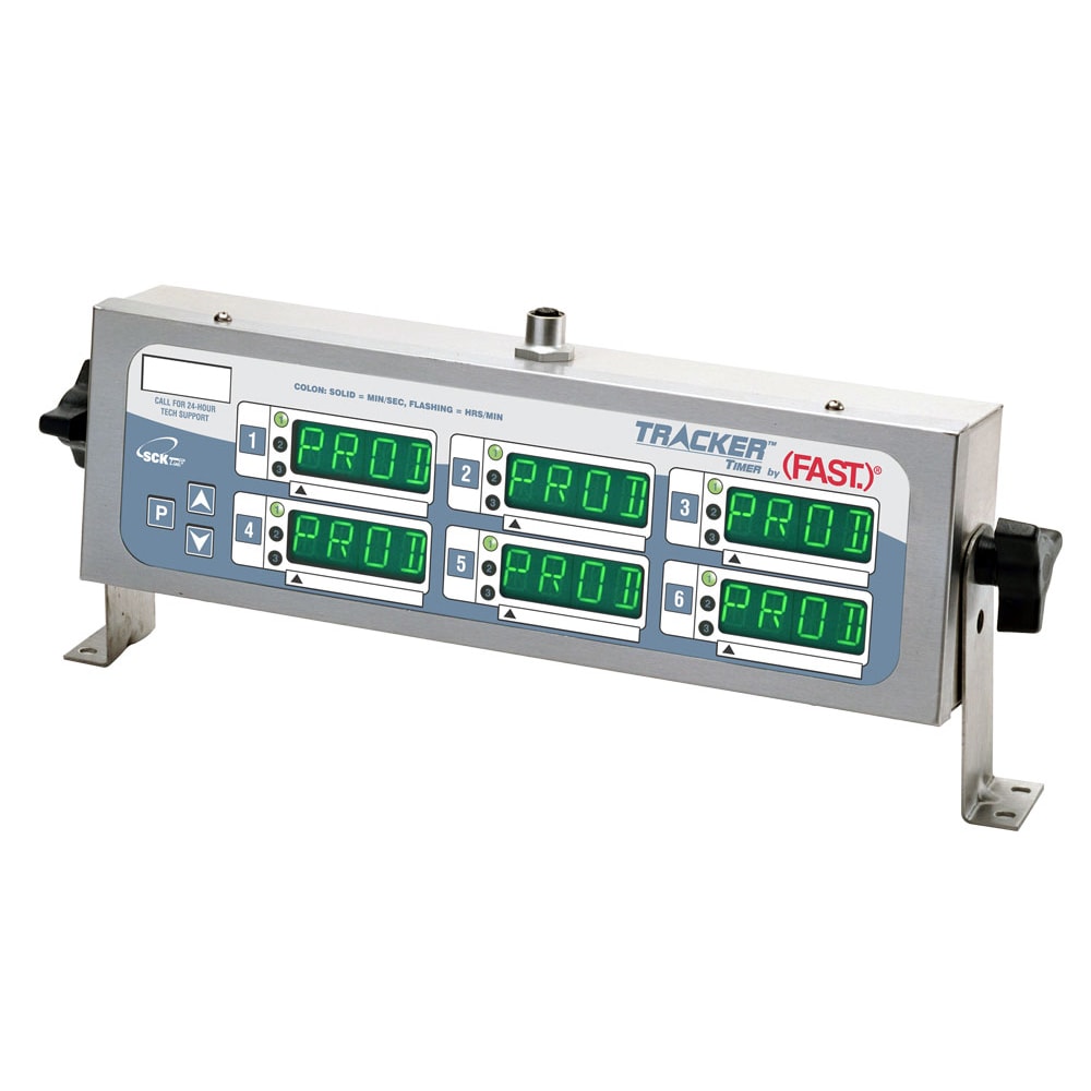 Kitchen Brains Programmable Tracker Timer w/ (6) Displays & Communication Ports (TRACK2X3CP)