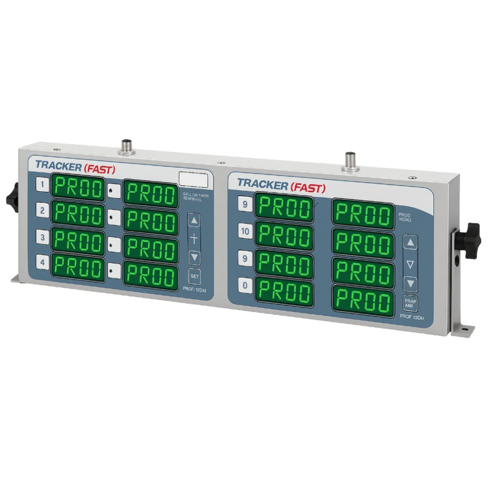 Kitchen Brains Programmable TRACKER™ Timer w/ (16) Displays & Communication Ports (TRACK4X4CP)