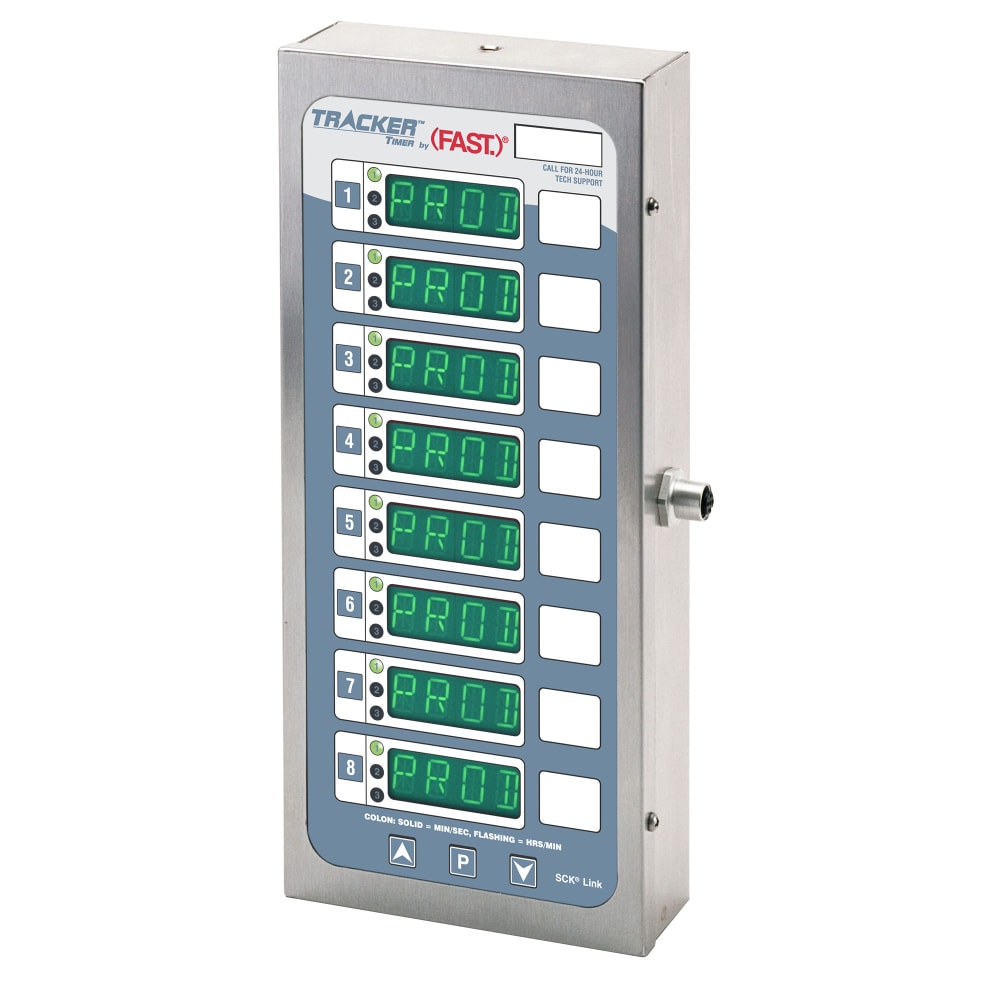 Kitchen Brains Programmable Tracker Timer w/ (8) Displays & Communication Ports (TRACK8X1CP)