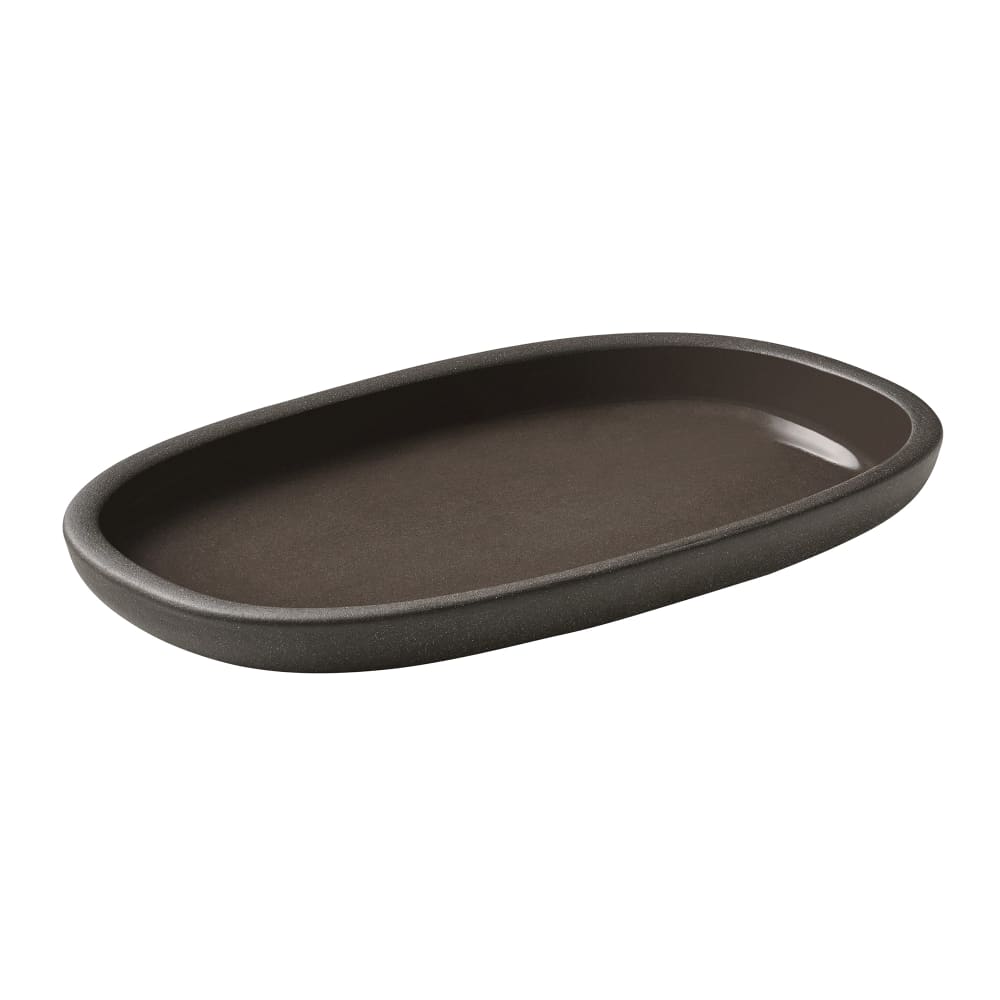 Schonwald 7 1/2" x 4 3/8" Oval Playground Platter - Porcelain, Taupe (701201991000761)