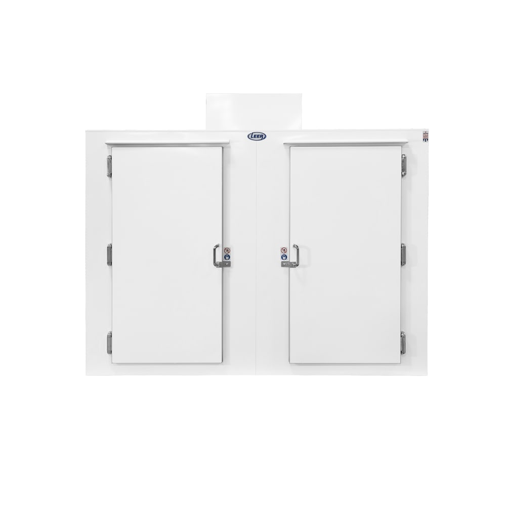 Leer S085UASPF 84" Two Section Reach In Freezer, (2) Left/Right Hinge Solid Doors, 115v