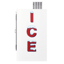 Leer L065UASP 64" Outdoor Ice Merchandiser w/ (130) 10 lb Bag Capacity - White, 115v thumbnail 8