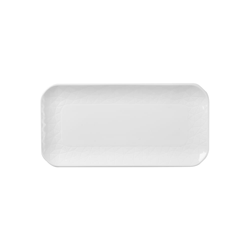 Churchill Oblong Alchemy®Abstract Tray - 10 1/2" x 5 1/8", Fine China, White (APRD26ST1)