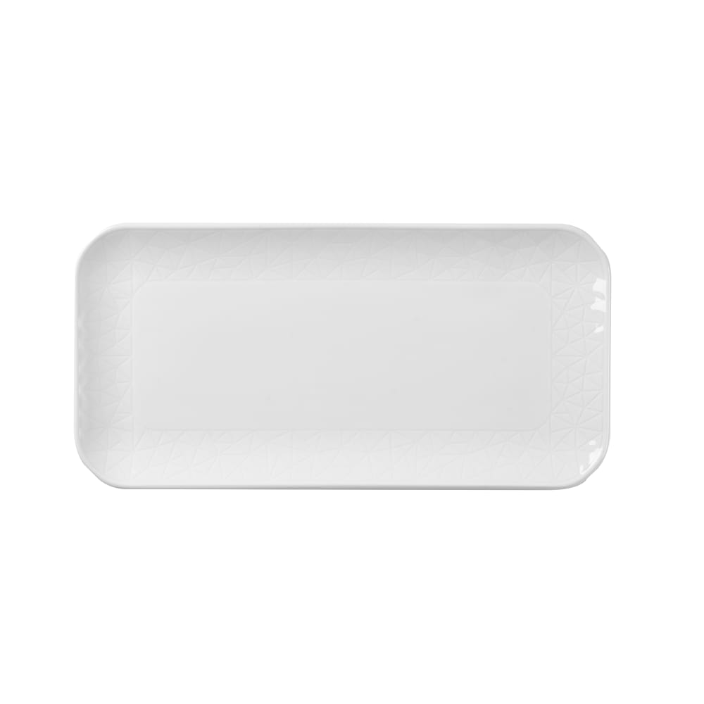 Churchill Oblong Alchemy®Abstract Tray - 11 3/4" x 5 3/4", Fine China, White (APRD30ST1)