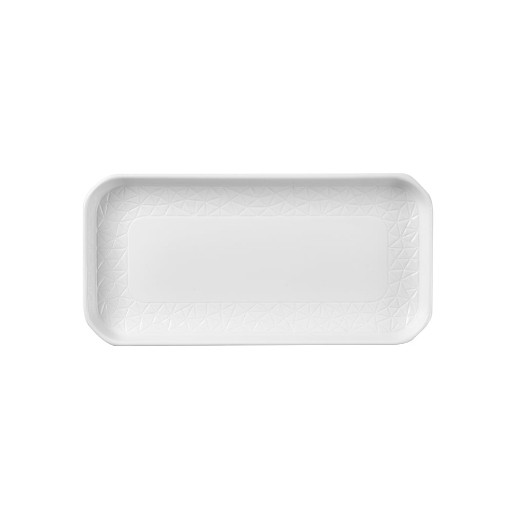 Churchill Oblong Alchemy®Abstract Tray - 10 3/4" x 5 1/8", Fine China, White (APRDDT261)