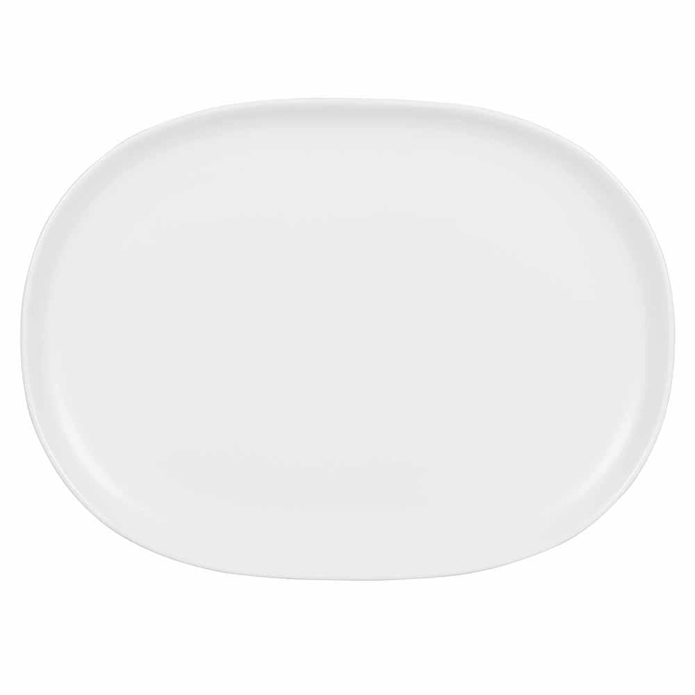 Churchill Oval Alchemy® Moonstone Plate - 11 1/4" x 8 1/4", China, White (APRSMP111)