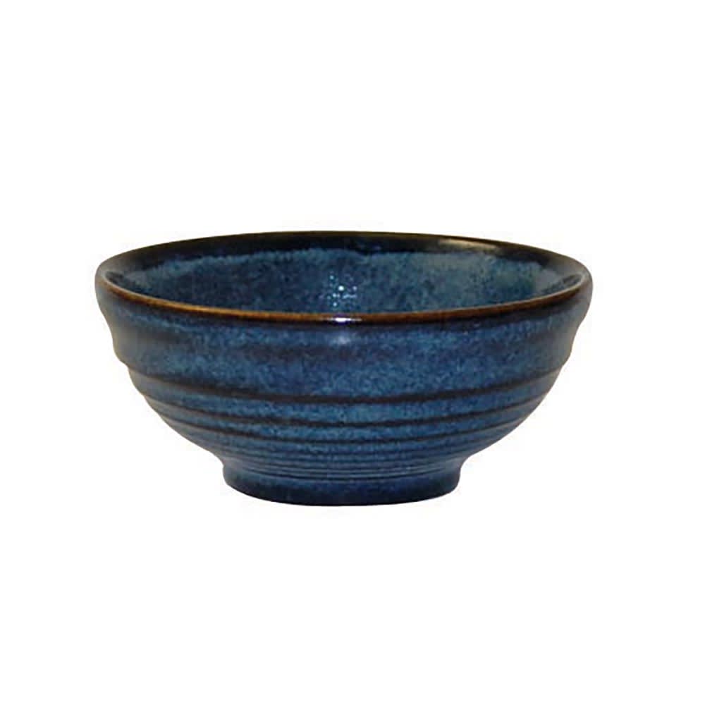Churchill 10 oz Round Footed Snack Bowl - Ceramic, Sapphire (BCBLRP101)