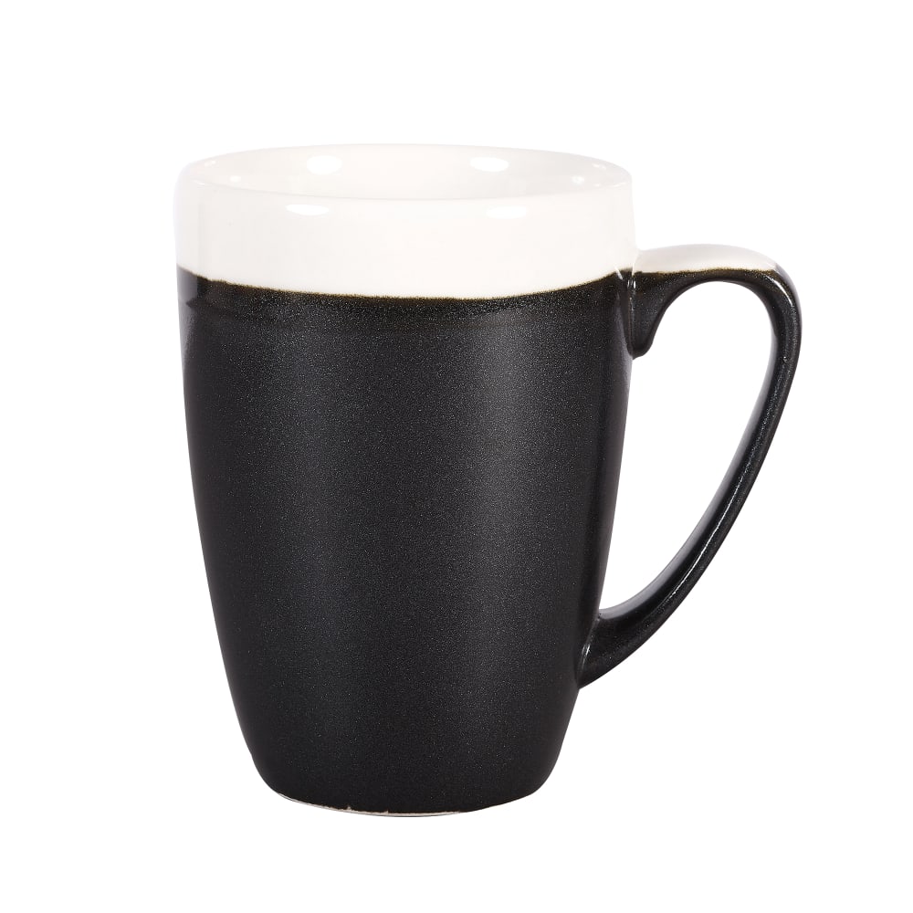 Churchill 12 oz Monochrome Mug - Ceramic, Onyx Black (MOBKVM121)