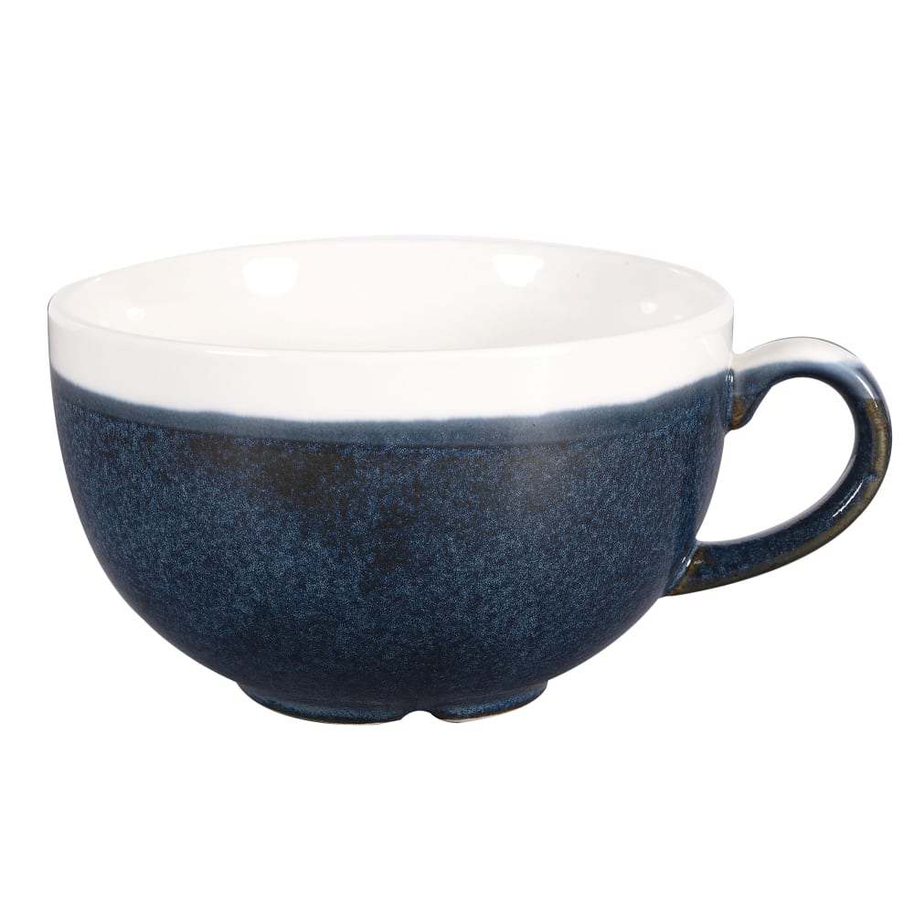 Churchill 8 oz Monochrome Cappuccino Cup - Ceramic, Sapphire Blue (MOBLCB201)