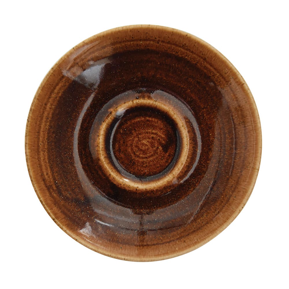 Churchill 6 1/4" Round Monochrome Cappuccino Saucer - Ceramic, Vintage Copper (MOVCCSS1)