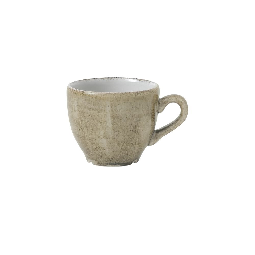 Churchill 3 1/2 oz Patina Espresso Cup - Ceramic, Antique Taupe (PAATCEB91)