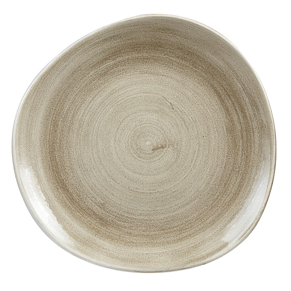Churchill 7 1/4" Round Patina Plate - Ceramic, Antique Taupe (PAATOG71)