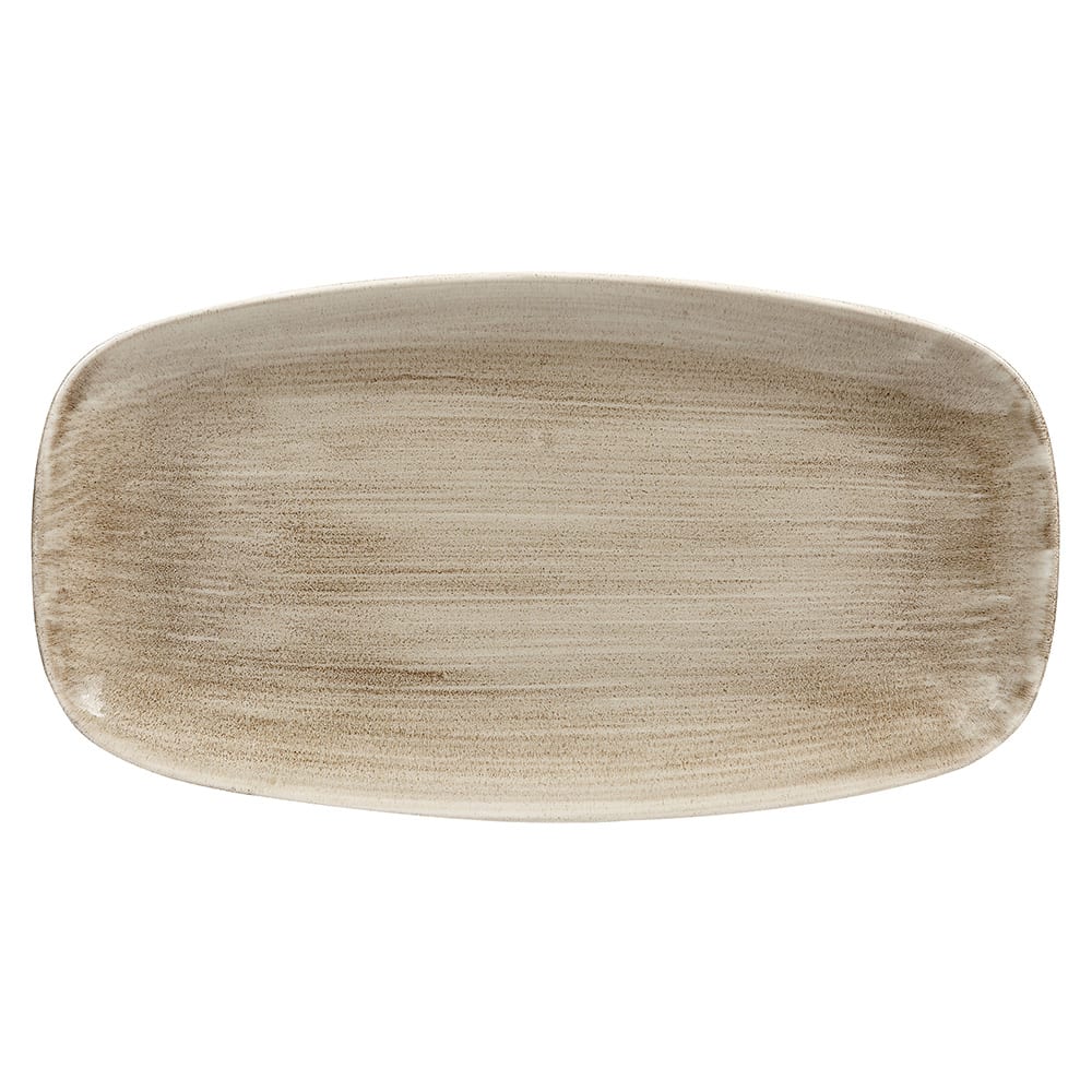 Churchill 13 7/8" x 7 3/8" Rectangular Patina Platter - Ceramic, Antique Taupe (PAATXO141)
