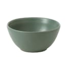 Churchill 14 1/2 oz Round Footed Snack Bowl - Ceramic, Andorra Green (RBGNBS141) thumbnail 2