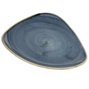 Churchill 7 3/4" Triangular Stonecast® Lotus Plate - Ceramic, Blueberry (SBBSTR71) thumbnail 4