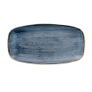Churchill 13 7/8" x 7 3/8" Oblong Stonecast® Chef's Plate - Ceramic Blueberry (SBBSXO141) thumbnail 3