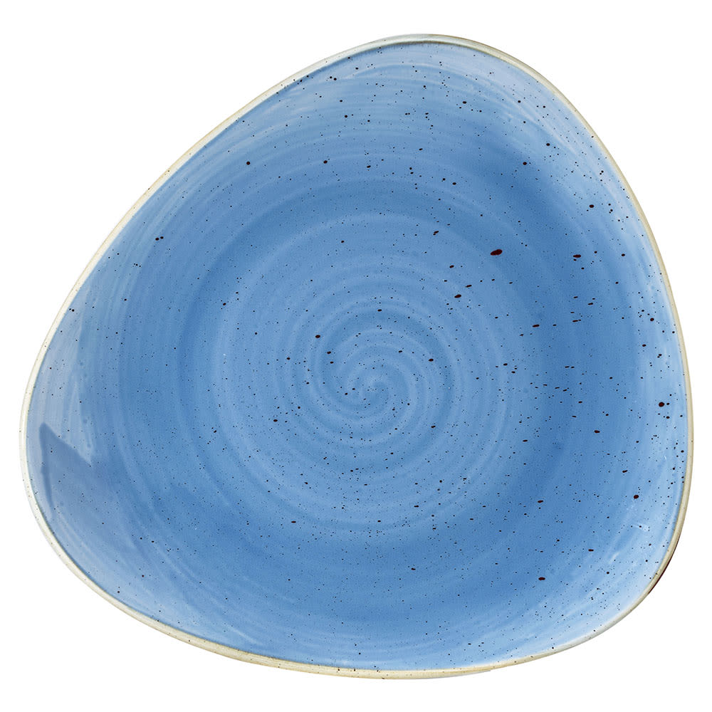 Churchill 7 3/4" Triangular Stonecast Plate - Ceramic, Cornflower Blue (SCFSTR71)