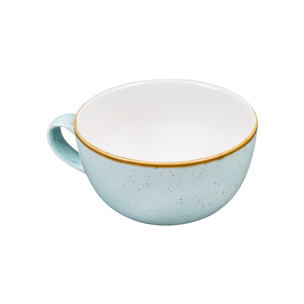Churchill 16 oz Stonecast Cappuccino Cup - Ceramic, Duck Egg Blue (SDESCB401)