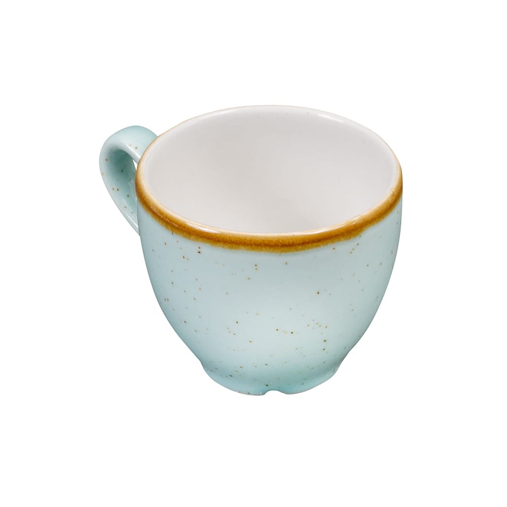 Churchill 3 1/2 oz Stonecast Espresso Cup - Ceramic, Duck Egg Blue (SDESCEB91)