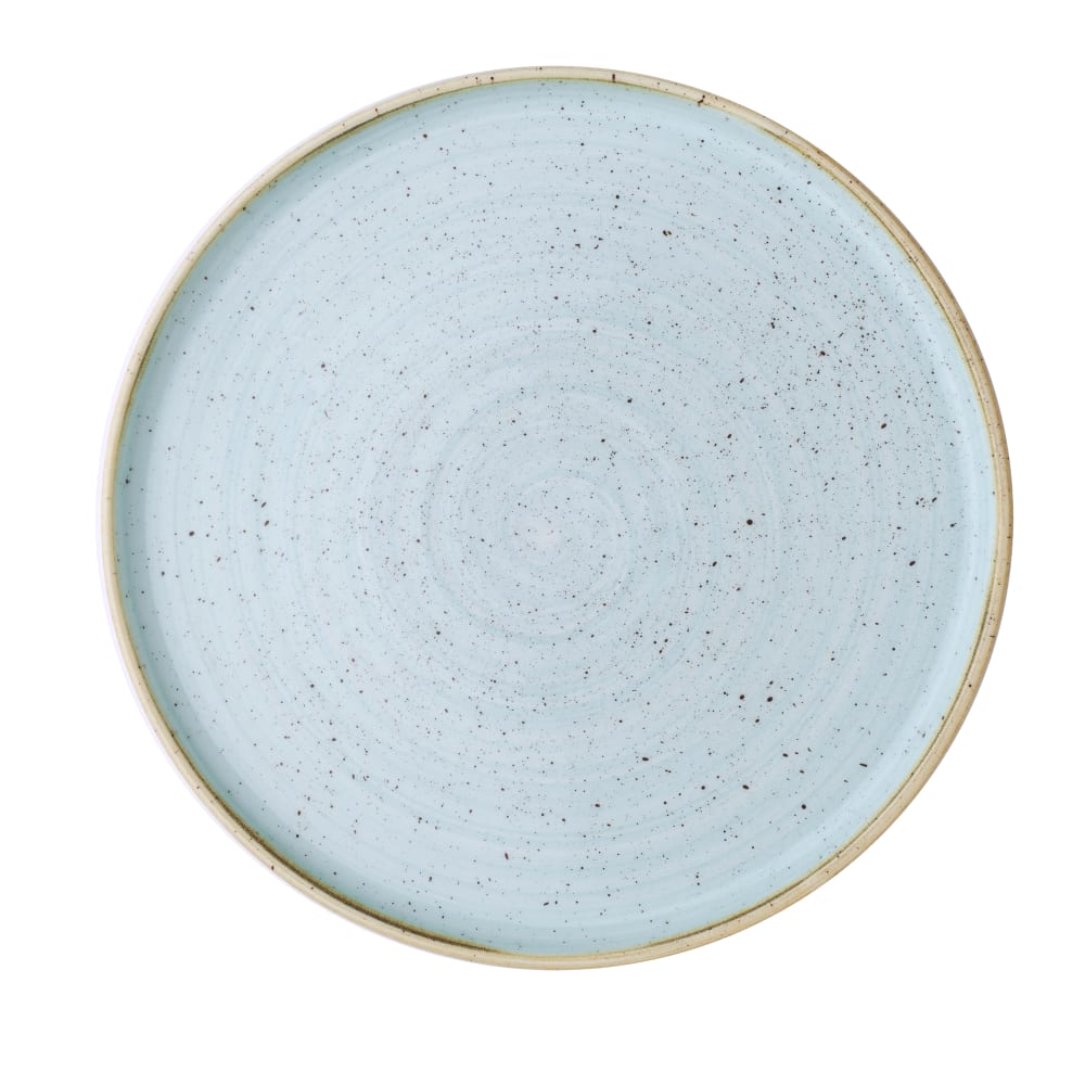 Churchill 10 2/8" Round Stonecast® Walled Plate - Ceramic, Duck Egg Blue (SDESWP261)