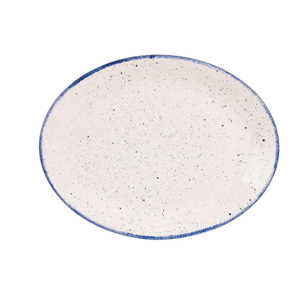 Churchill 12" Oval Stonecast® Plate - Ceramic, Indigo Blue (SHBID121)