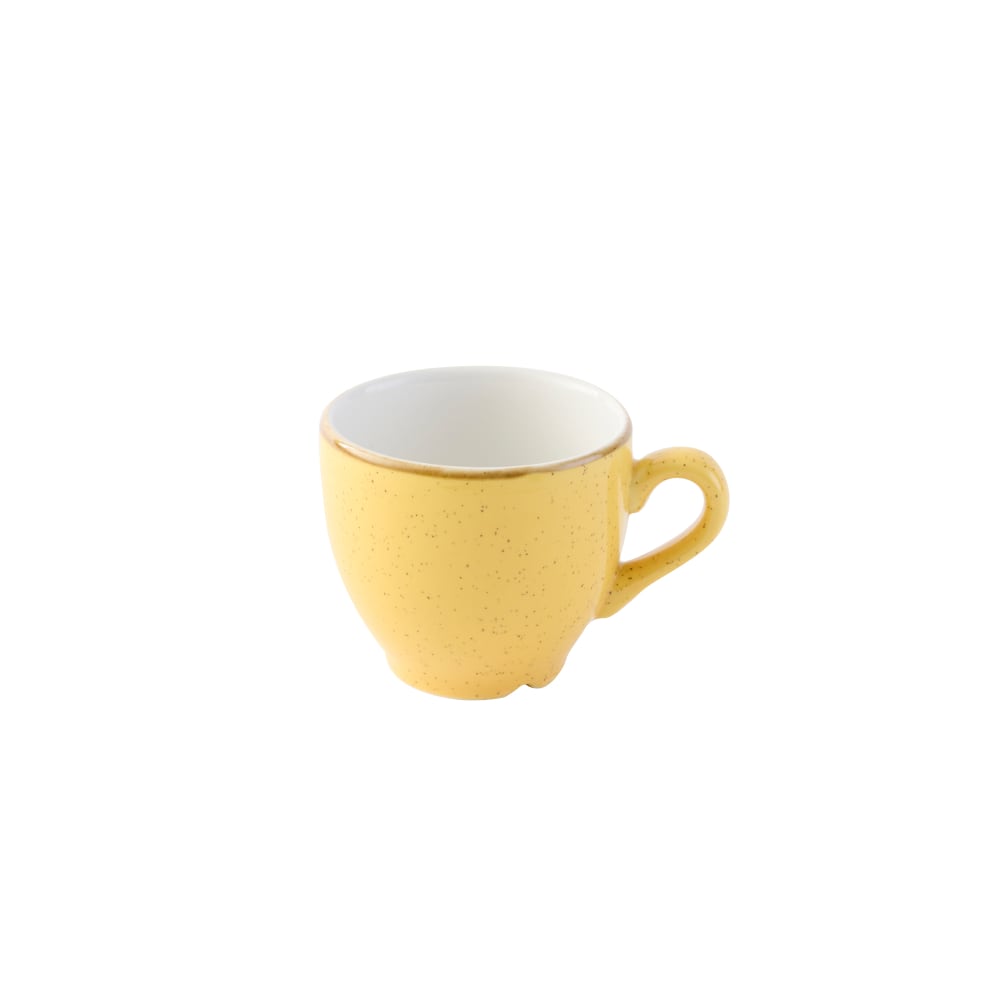 Churchill 3 1/2 oz Stonecast® Espresso Cup - Ceramic, Mustard Seed Yellow (SMSSCEB91)