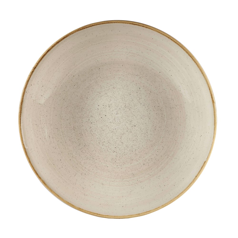 Churchill 84 1/2 oz Round Stonecast® Coupe Bowl - Ceramic, Nutmeg Cream (SNMSPLC21)